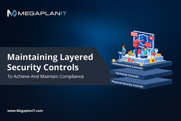 Maintaining layered security controls to achieve and maintain compliance in a blog.