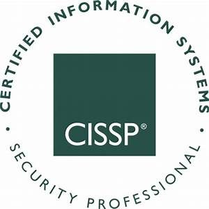 The cissp security professional logo.