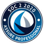 The logo for soc 2 2020 assure professional with PCI Compliance.