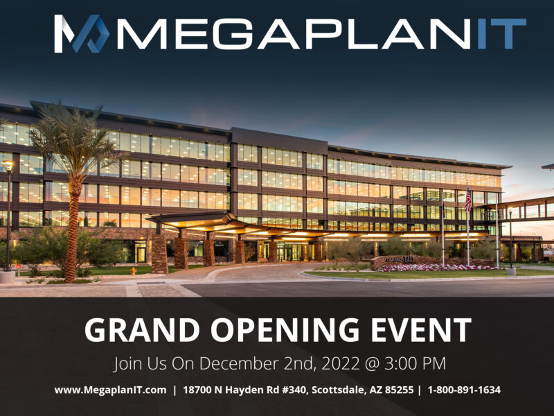 MegaplanIT grand opening event, December 2, 2022.